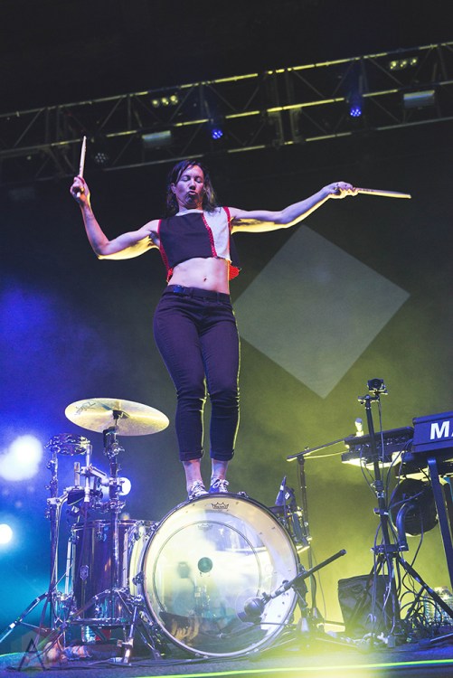 CHICAGO, IL - APRIL 17: Matt And Kim performs at Riviera Theatre in Chicago on April 17, 2018. (Photo: Katie Kuropas/Aesthetic Magazine)
