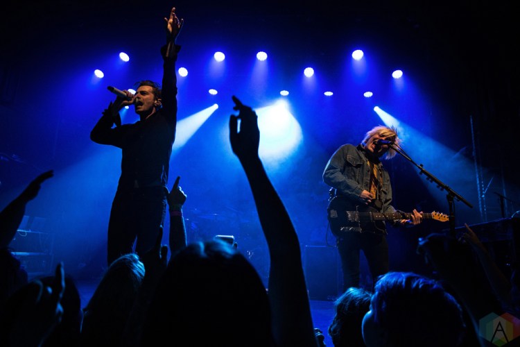 TORONTO, ON - APRIL 01: New Politics performs at The Mod Club in Toronto on April 01, 2018. (Photo: Theo Rallis/Aesthetic Magazine)