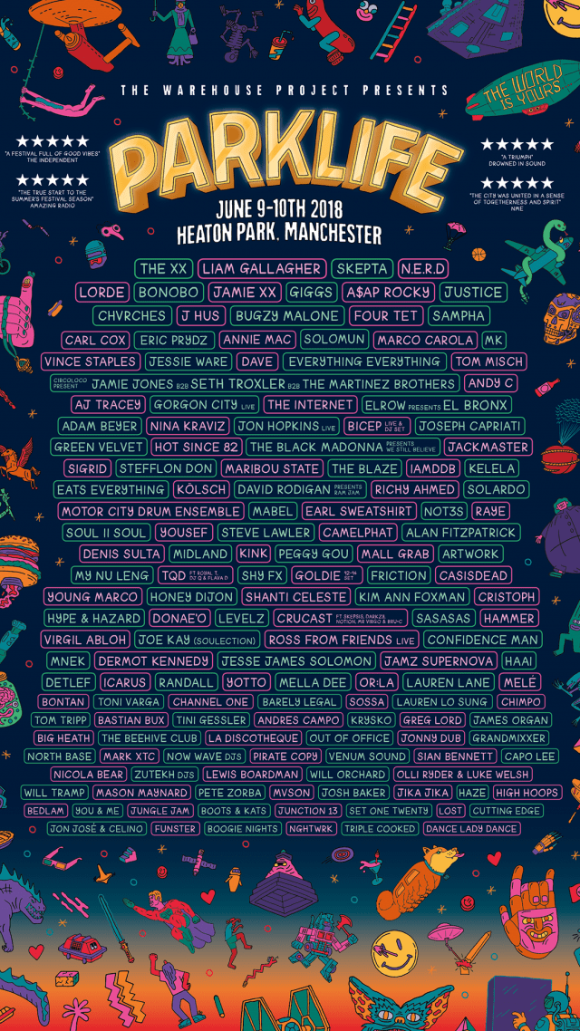 Parklife 2018 Lineup