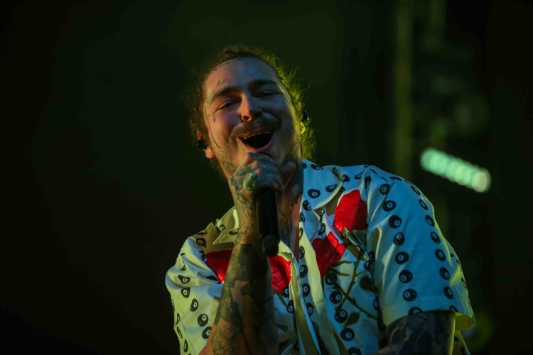 INDIO, CA - APRIL 21: Post Malone performs at Coachella at Empire Polo Club in Indio, California on April 21, 2018. (Photo: Mark Ostrom)