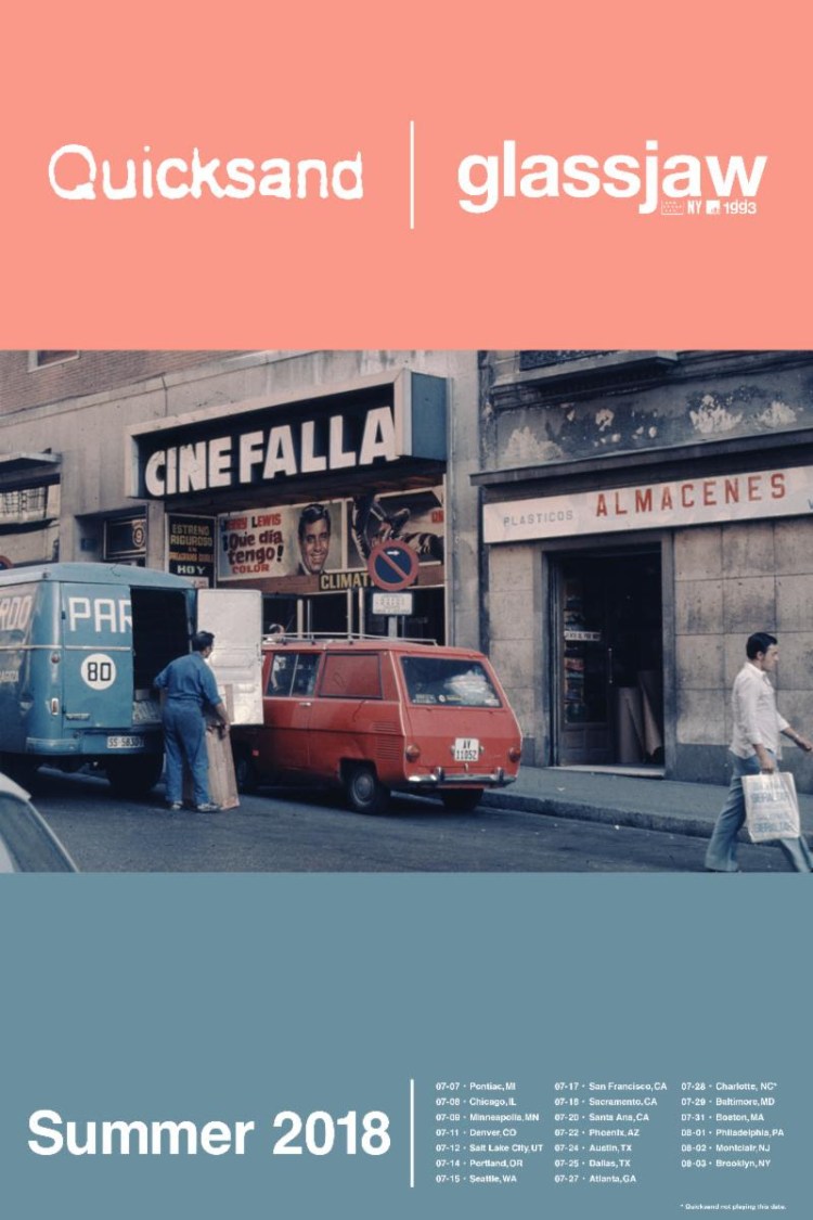 Quicksand and Glassjaw 2018 Tour