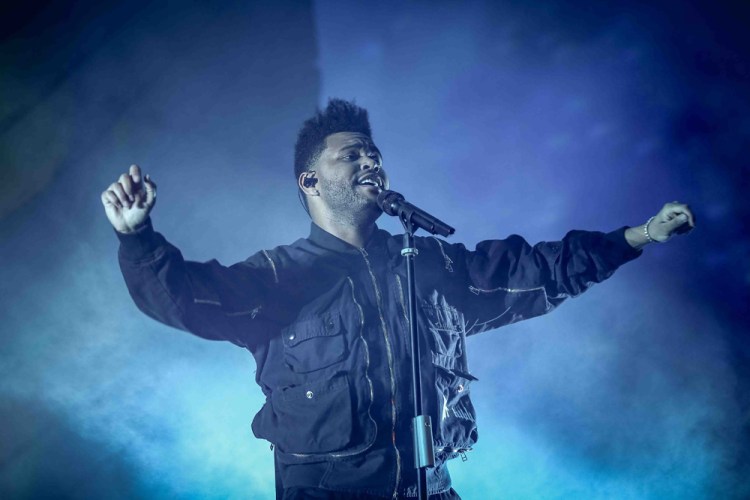 INDIO, CA - APRIL 20: The Weeknd performs at Coachella at Empire Polo Club in Indio, California on April 20, 2018. (Photo: Mark Ostrom)