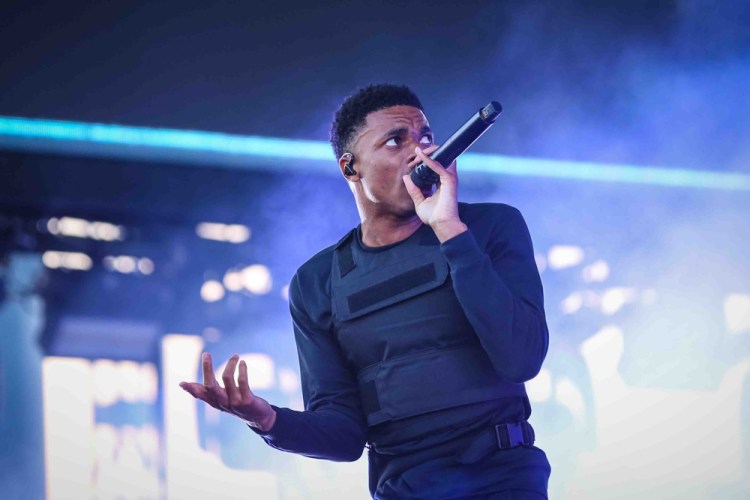 INDIO, CA - APRIL 20: Vince Staples performs at Coachella at Empire Polo Club in Indio, California on April 20, 2018. (Photo: Mark Ostrom)