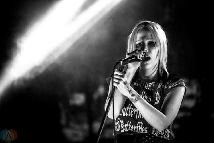 TORONTO, ON - MAY 11: Alice Glass performs at The Mod Club in Toronto on May 11, 2018. (Photo: Brendan Albert/Aesthetic Magazine)