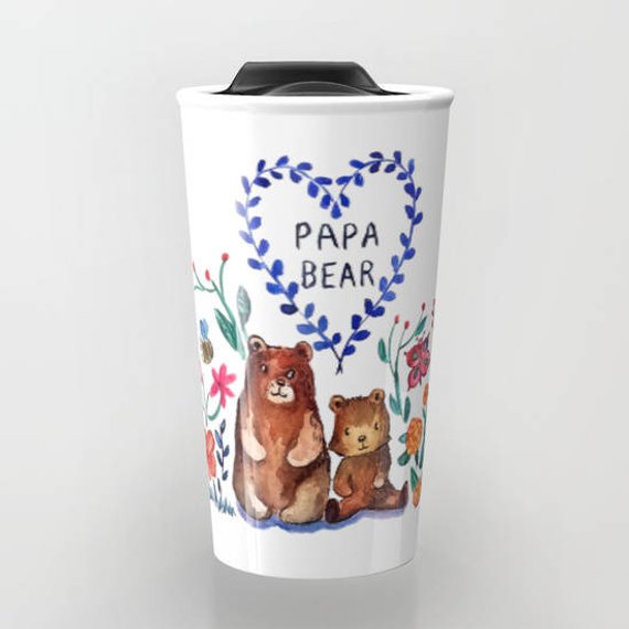 Ceramic Bear Travel Mug