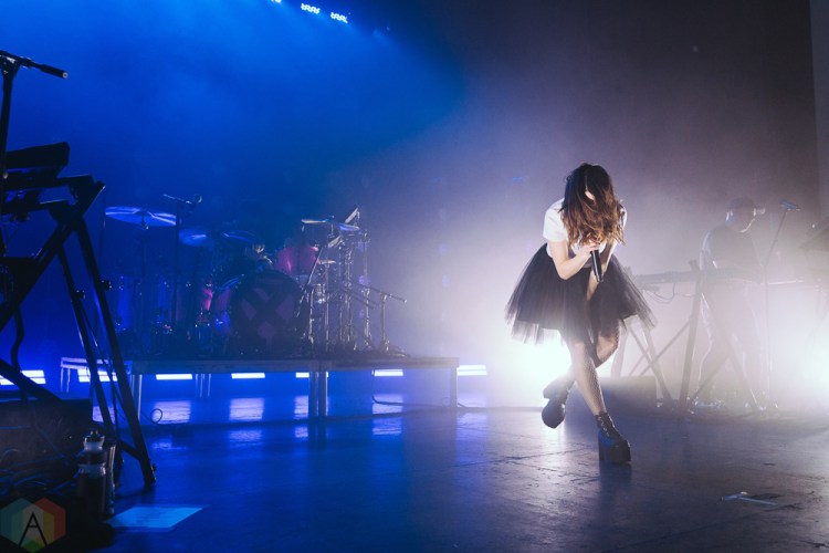 TORONTO, ON - MAY 19: CHVRCHES performs at Danforth Music Hall in Toronto on May 19, 2018. (Photo: Josh Moody/Aesthetic Magazine)