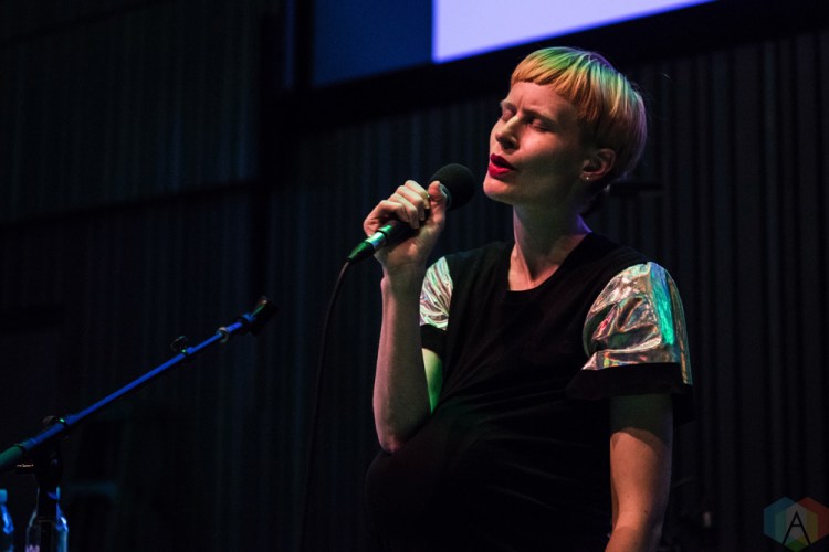 SEATTLE, WA - MAY 10: Jenny Hval performs at The Nordic Heritage Museum in Seattle on May 10, 2018. (Photo: Kevin Tosh/Aesthetic Magazine)