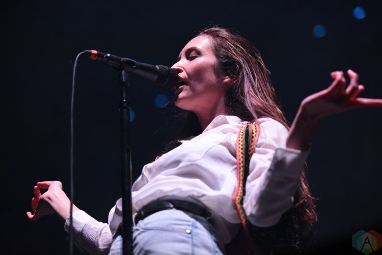 TORONTO, ON - MAY 26: July Talk performs at CBC Music Festival at Echo Beach in Toronto on May 26, 2018. (Photo: Jaime Espinoza/Aesthetic Magazine)