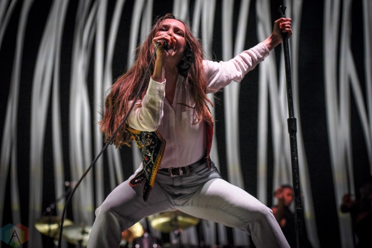 TORONTO, ON - MAY 26: July Talk performs at CBC Music Festival at Echo Beach in Toronto on May 26, 2018. (Photo: Jaime Espinoza/Aesthetic Magazine)