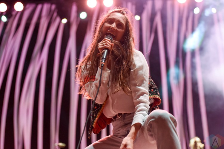 TORONTO, ON - MAY 26: July Talk performs at CBC Music Festival at Echo Beach in Toronto on May 26, 2018. (Photo: Jaime Espinoza/Aesthetic Magazine)