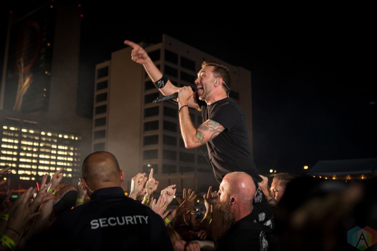LAS VEGAS, NV - MAY 26: Rise Against performs at Punk Rock Bowling in Las Vegas on May 26, 2018. (Photo: Meghan Lee/Aesthetic Magazine)