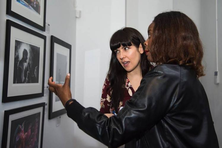 Lana Gay of Indie 88 at the 2018 Sound Image opening party in Toronto on May 3rd, 2018. (Courtesy of Analogue Gallery)
