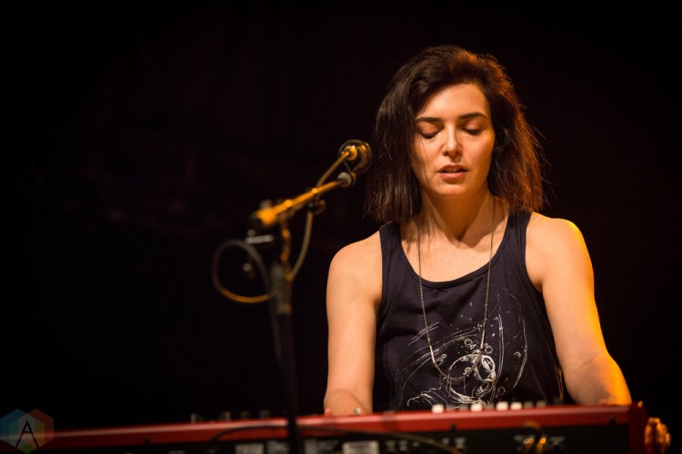 TORONTO, ON - MAY 12: The Rural Alberta Advantage performs at Phoenix Concert Theatre in Toronto on May 12, 2018. (Photo: Brendan Albert/Aesthetic Magazine)