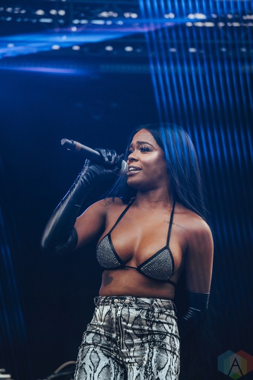 TORONTO, ON - JUNE 15: Azealia Banks performs at Yonge-Dundas Square in Toronto during NXNE on June 15, 2018. (Photo: Nicole De Khors/Aesthetic Magazine)