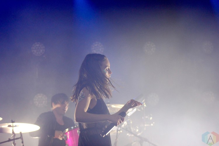 TORONTO, ON - JUNE 16: Lauren Mayberry of CHVRCHES performs at NXNE 2018 at Yonge-Dundas Square in Toronto on June 16, 2018. (Photo: Curtis Sindrey/Aesthetic Magazine)