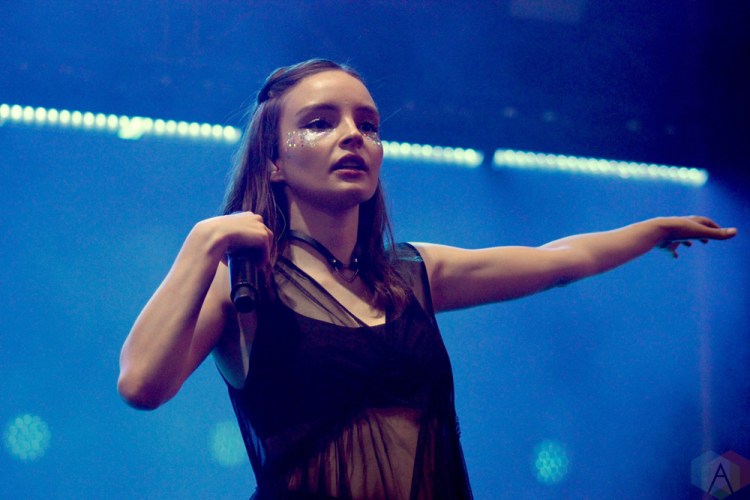 TORONTO, ON - JUNE 16: Lauren Mayberry of CHVRCHES performs at NXNE 2018 at Yonge-Dundas Square in Toronto on June 16, 2018. (Photo: Curtis Sindrey/Aesthetic Magazine)