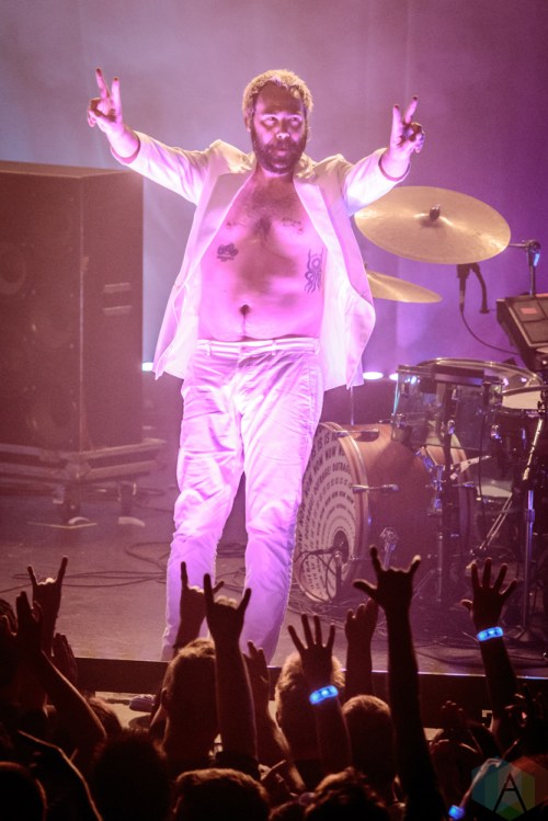 TORONTO, ON - MAY 31: Death From Above performs at Phoenix Concert Theatre in Toronto on May 31, 2018. (Photo: David McDonald/Aesthetic Magazine)