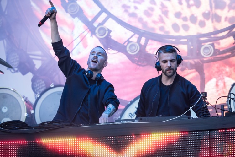 TORONTO, ON - JUNE 24: Galantis performs at Dreams Festival at Echo Beach in Toronto on June 24, 2018. (Photo: Brendan Albert/Aesthetic Magazine)