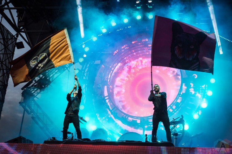 TORONTO, ON - JUNE 24: Galantis performs at Dreams Festival at Echo Beach in Toronto on June 24, 2018. (Photo: Brendan Albert/Aesthetic Magazine)