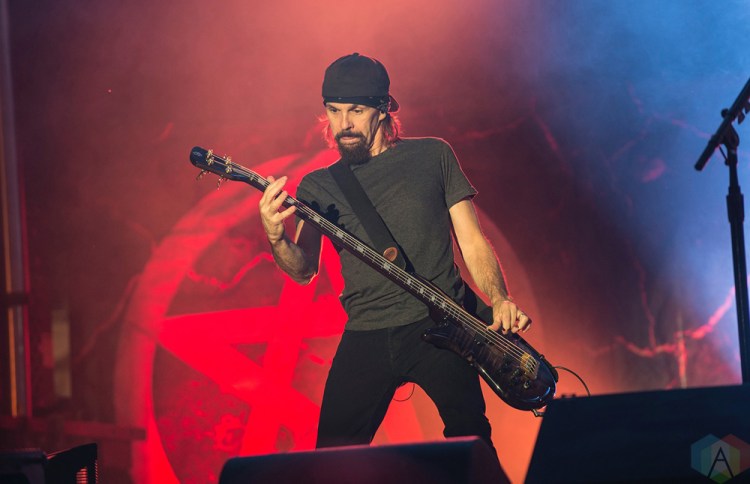 MONTEBELLO, QC - JUNE 15: Godsmack performs at Montebello Rockfest in Montebello, Quebec on June 15, 2018. (Photo: Greg Matthews/Aesthetic Magazine)