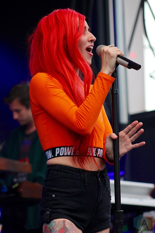 TORONTO, ON - JUNE 16: Lights performs at NXNE 2018 at Yonge-Dundas Square in Toronto on June 16, 2018. (Photo: Curtis Sindrey/Aesthetic Magazine)