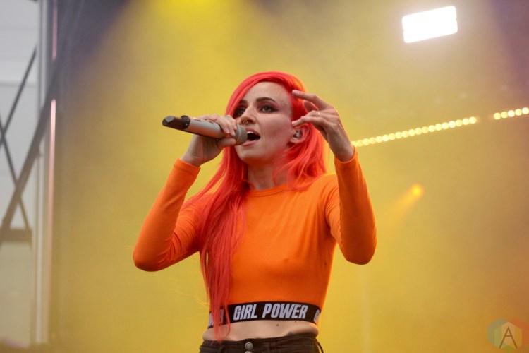 TORONTO, ON - JUNE 16: Lights performs at NXNE 2018 at Yonge-Dundas Square in Toronto on June 16, 2018. (Photo: Curtis Sindrey/Aesthetic Magazine)