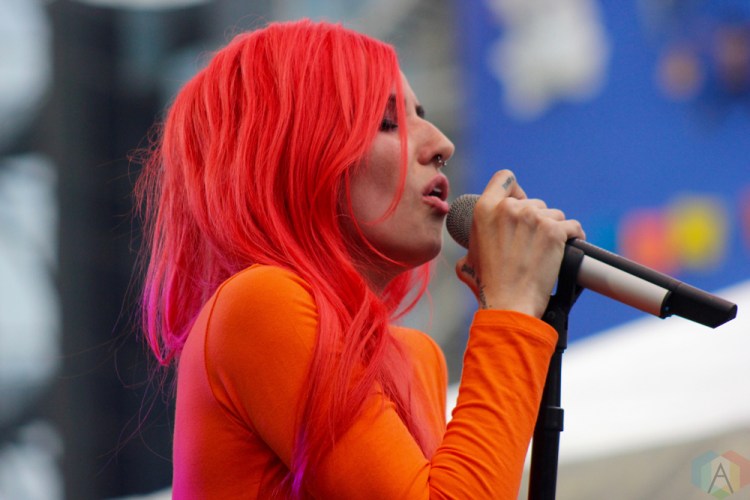 TORONTO, ON - JUNE 16: Lights performs at NXNE 2018 at Yonge-Dundas Square in Toronto on June 16, 2018. (Photo: Curtis Sindrey/Aesthetic Magazine)