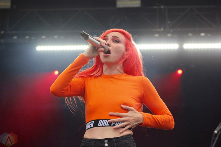 TORONTO, ON - JUNE 16: Lights performs at NXNE 2018 at Yonge-Dundas Square in Toronto on June 16, 2018. (Photo: Curtis Sindrey/Aesthetic Magazine)