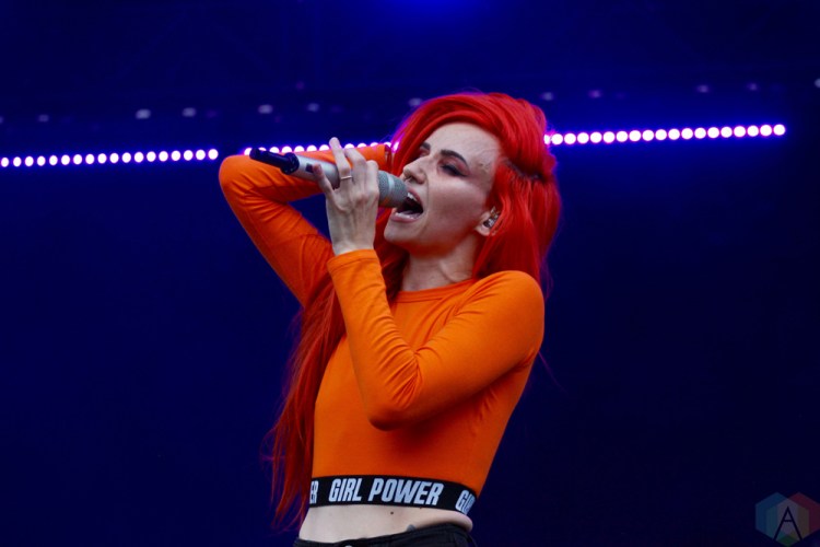 TORONTO, ON - JUNE 16: Lights performs at NXNE 2018 at Yonge-Dundas Square in Toronto on June 16, 2018. (Photo: Curtis Sindrey/Aesthetic Magazine)