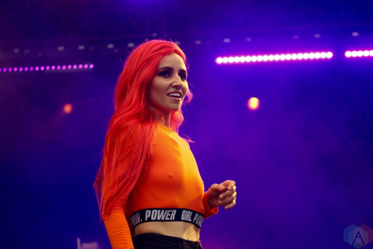 TORONTO, ON - JUNE 16: Lights performs at NXNE 2018 at Yonge-Dundas Square in Toronto on June 16, 2018. (Photo: Curtis Sindrey/Aesthetic Magazine)