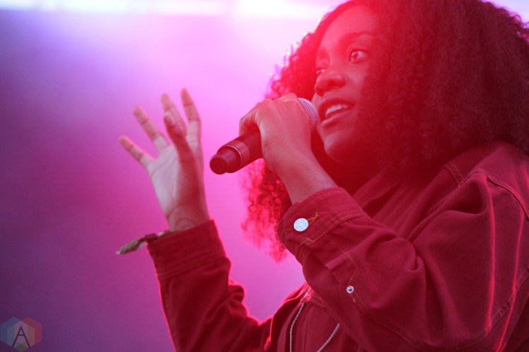 TORONTO, ON - JUNE 02: Noname performs at Field Trip Music Festival in Toronto on June 02, 2018. (Photo: Curtis Sindrey/Aesthetic Magazine)