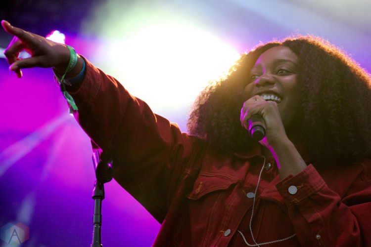 TORONTO, ON - JUNE 02: Noname performs at Field Trip Music Festival in Toronto on June 02, 2018. (Photo: Curtis Sindrey/Aesthetic Magazine)