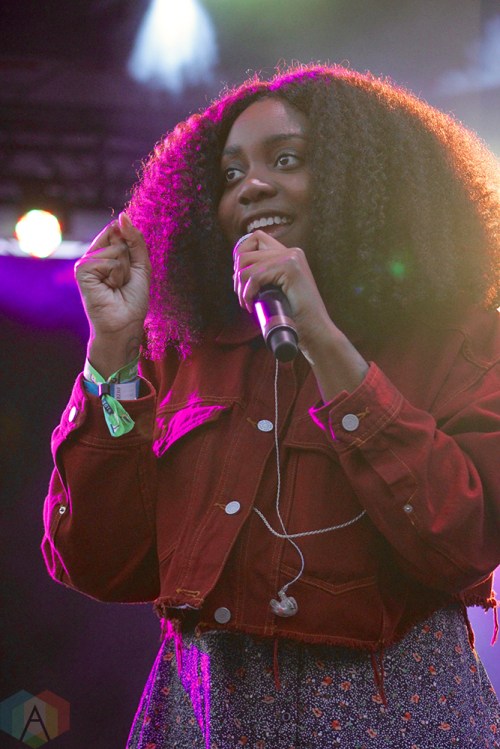 TORONTO, ON - JUNE 02: Noname performs at Field Trip Music Festival in Toronto on June 02, 2018. (Photo: Curtis Sindrey/Aesthetic Magazine)