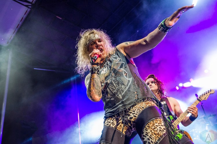 MONTEBELLO, QC - JUNE 16: Steel Panther performs at Montebello Rockfest in Montebello, Quebec on June 16, 2018. (Photo: Greg Matthews/Aesthetic Magazine)