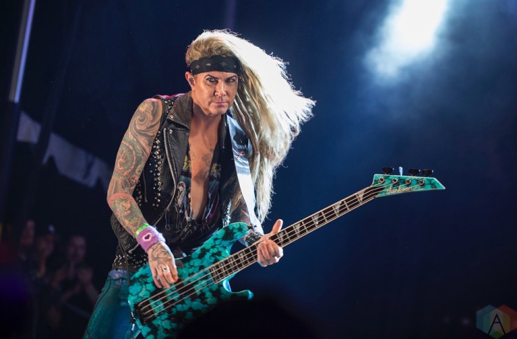 MONTEBELLO, QC - JUNE 16: Steel Panther performs at Montebello Rockfest in Montebello, Quebec on June 16, 2018. (Photo: Greg Matthews/Aesthetic Magazine)