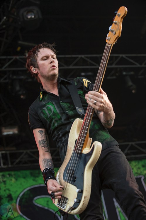 MONTEBELLO, QC - JUNE 15: Sum 41 performs at Montebello Rockfest in Montebello, Quebec on June 15, 2018. (Photo: Greg Matthews/Aesthetic Magazine)
