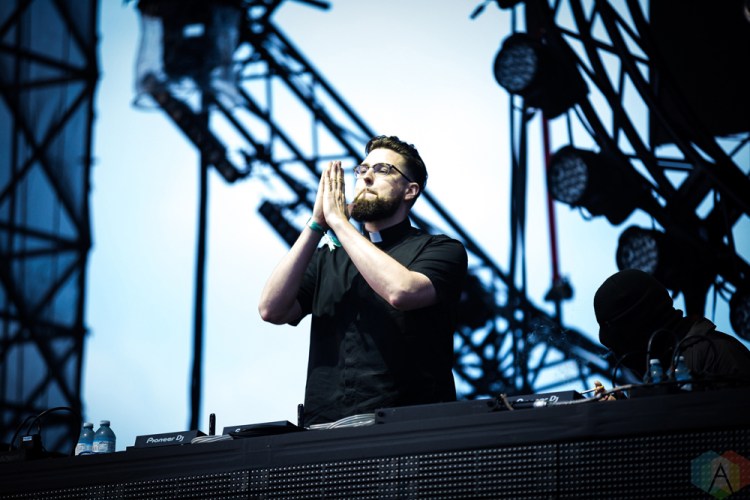 TORONTO, ON - JUNE 23: Tchami x Malaa performs at Dreams Festival at Echo Beach in Toronto on June 23, 2018. (Photo: Brendan Albert/Aesthetic Magazine)