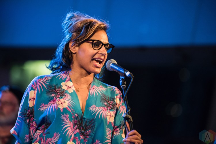 TORONTO, ON - JUNE 08: The New Pornographers perform at Yonge-Dundas Square in Toronto on June 08, 2018. (Photo: Morgan Harris/Aesthetic Magazine)