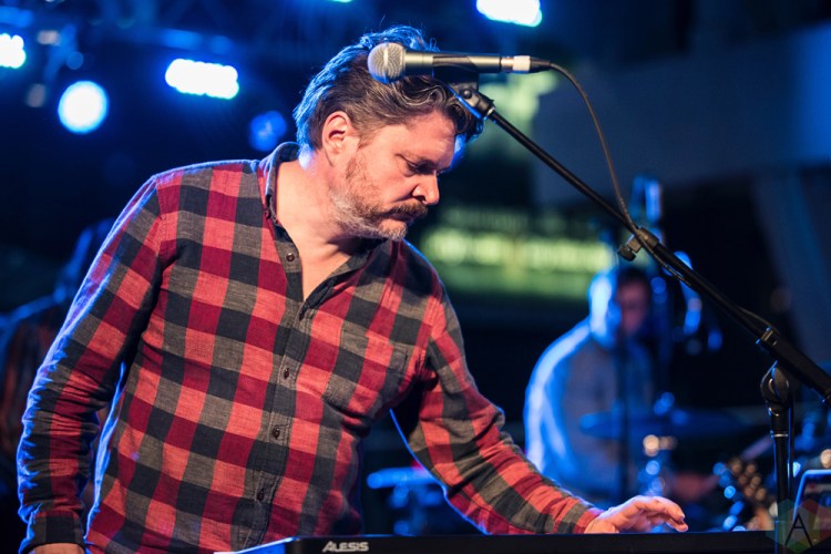 TORONTO, ON - JUNE 08: The New Pornographers perform at Yonge-Dundas Square in Toronto on June 08, 2018. (Photo: Morgan Harris/Aesthetic Magazine)