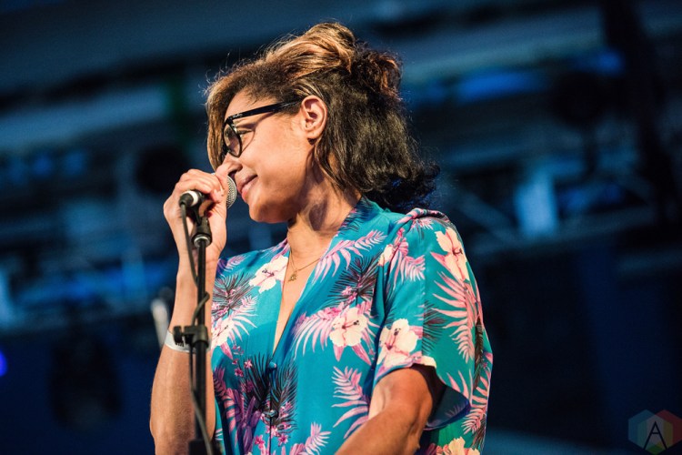 TORONTO, ON - JUNE 08: The New Pornographers perform at Yonge-Dundas Square in Toronto on June 08, 2018. (Photo: Morgan Harris/Aesthetic Magazine)