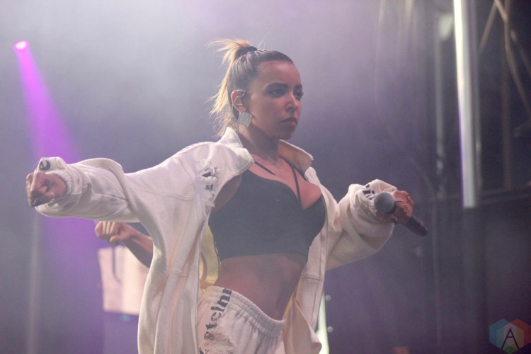 TORONTO, ON - JUNE 17: Tinashe performs at NXNE 2018 at Yonge-Dundas Square in Toronto on June 17, 2018. (Photo: Curtis Sindrey/Aesthetic Magazine)