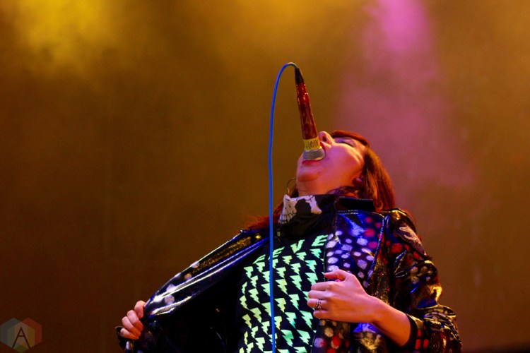 TORONTO, ON - JUNE 03: Yeah Yeah Yeahs perform at Field Trip Music Festival in Toronto on June 03, 2018. (Photo: Curtis Sindrey/Aesthetic Magazine)