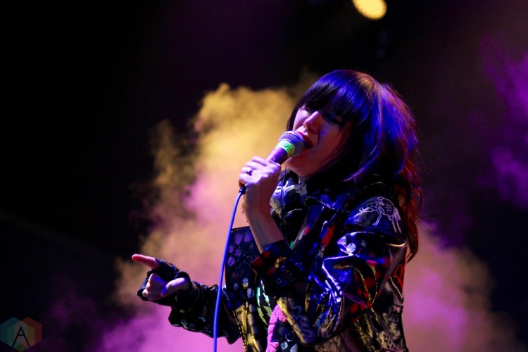 TORONTO, ON - JUNE 03: Yeah Yeah Yeahs perform at Field Trip Music Festival in Toronto on June 03, 2018. (Photo: Curtis Sindrey/Aesthetic Magazine)