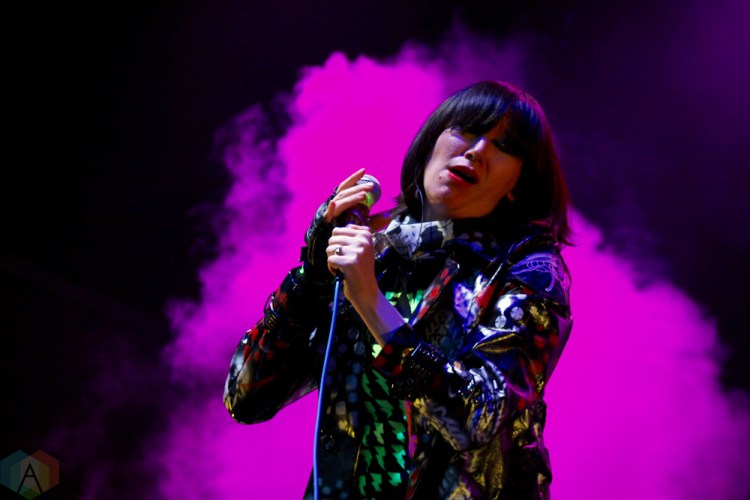 TORONTO, ON - JUNE 03: Yeah Yeah Yeahs perform at Field Trip Music Festival in Toronto on June 03, 2018. (Photo: Curtis Sindrey/Aesthetic Magazine)