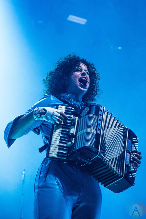 TORONTO, ON - JULY 22, 2018: Arcade Fire performs at Budweiser Stage in Toronto on July 22, 2018. (Photo: Morgan Hotston/Aesthetic Magazine)