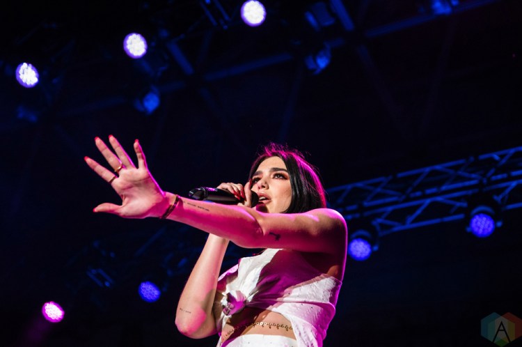 TORONTO, ON - JULY 30: Dua Lipa performs at Echo Beach in Toronto on July 30, 2018. (Photo: Morgan Hotston/Aesthetic Magazine)