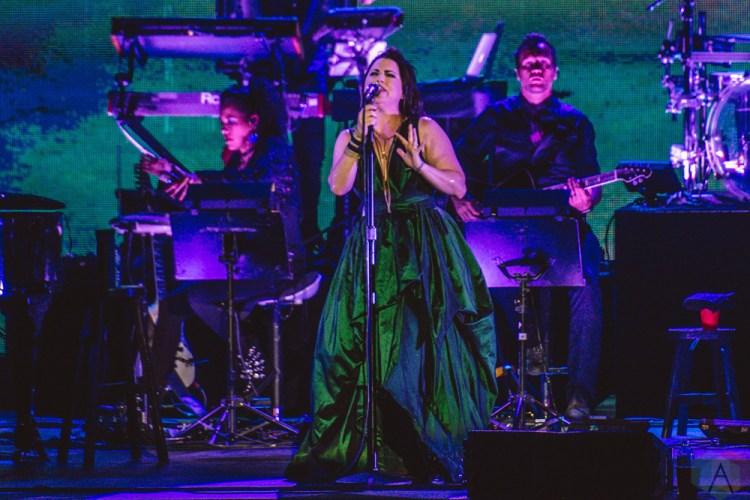 TORONTO, ON - JULY 27: Amy Lee of Evanescence performs at Budweiser Stage in Toronto on July 27, 2018. (Photo: Joanna Glezakos/Aesthetic Magazine)
