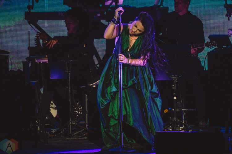 TORONTO, ON - JULY 27: Amy Lee of Evanescence performs at Budweiser Stage in Toronto on July 27, 2018. (Photo: Joanna Glezakos/Aesthetic Magazine)