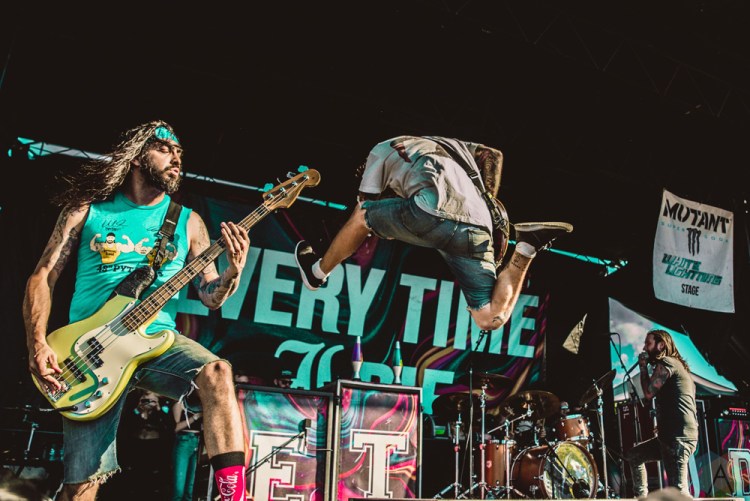 TORONTO, ON - JULY 17: Every Time I Die performs at Warped Tour at Echo Beach in Toronto on July 17, 2018. (Photo: Joanna Glezakos/Aesthetic Magazine)