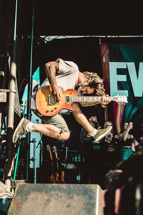 TORONTO, ON - JULY 17: Every Time I Die performs at Warped Tour at Echo Beach in Toronto on July 17, 2018. (Photo: Joanna Glezakos/Aesthetic Magazine)